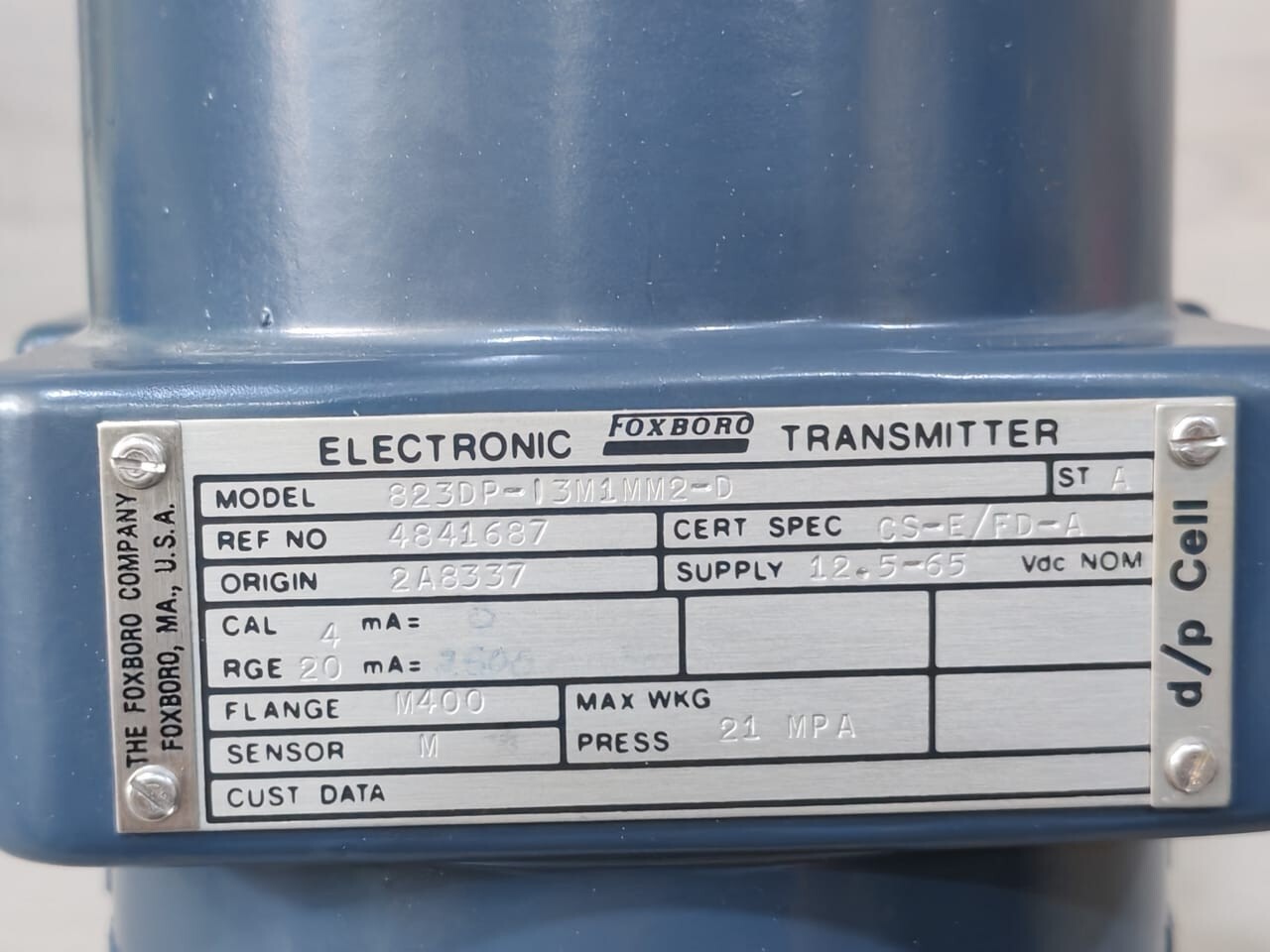 Foxboro 823DP-I3M1MM2-D Foxboro 823DP-I3M1MM2-D Electronic Pressure Transmitter 2