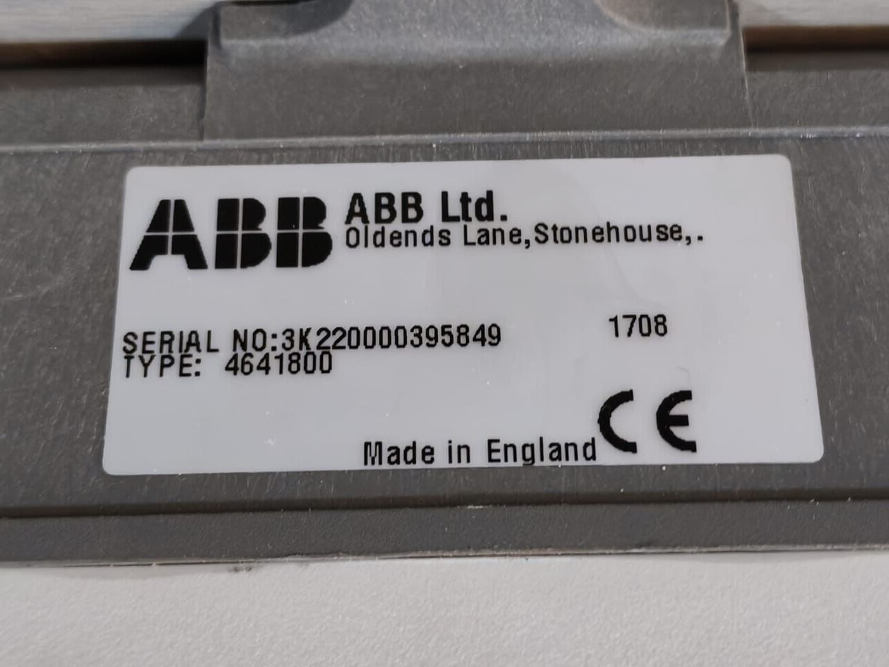ABB ABB-4641 ABB 4641/800 DISSOLVED OXYGEN MONITORS TRANSMITTER 3