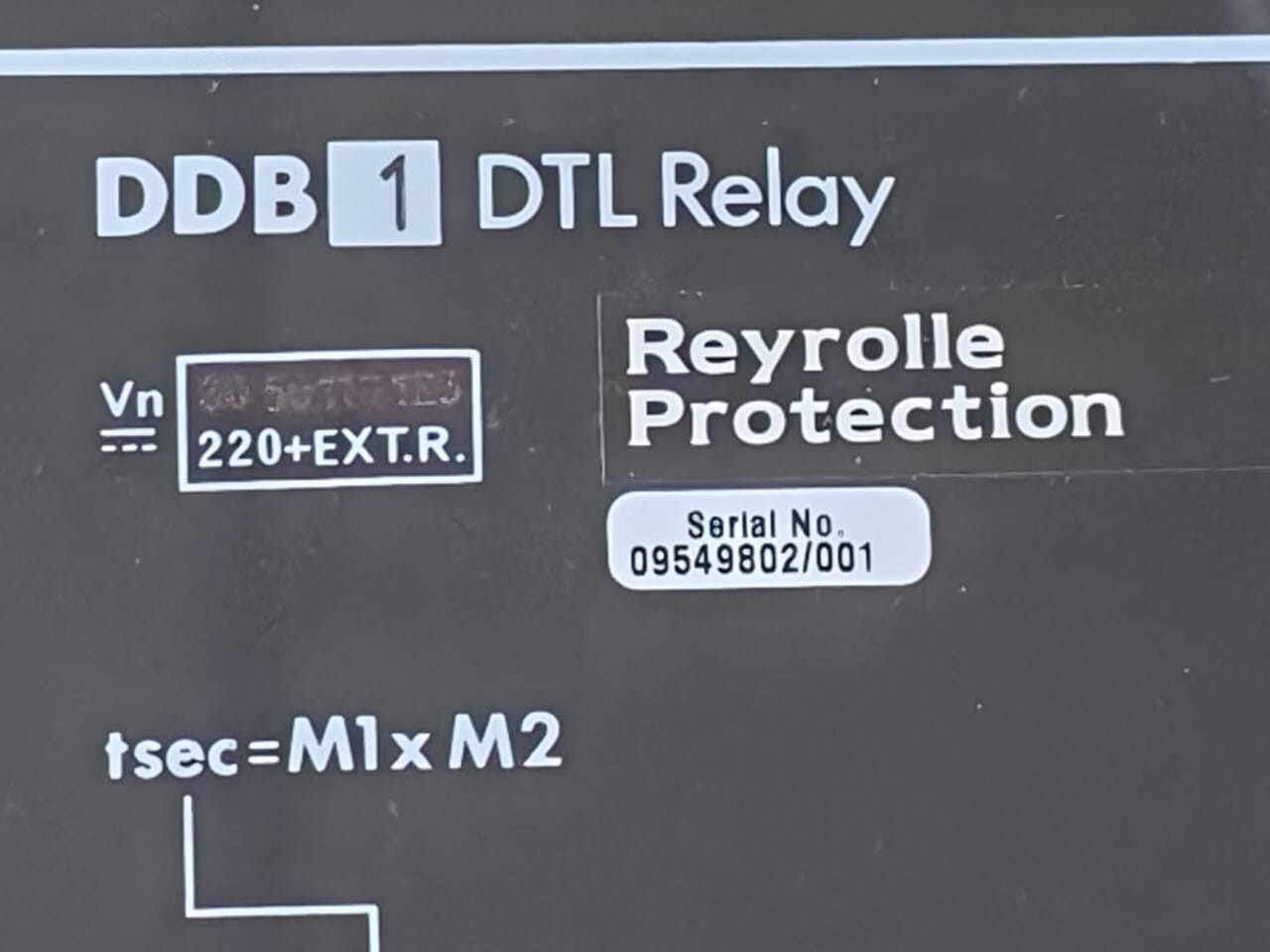 Reyrolle DDB1 Reyrolle DDB1 DTL Protection Relay 3
