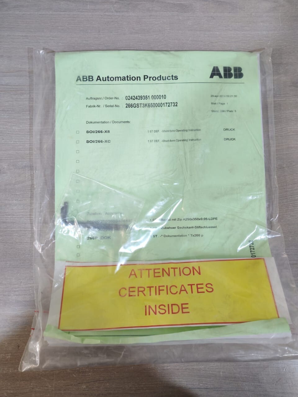 ABB MD-18 ABB 266GST UKBNB1 PRESSURE TRANSMITTERS 2600T SERIES MD: 18/14 8