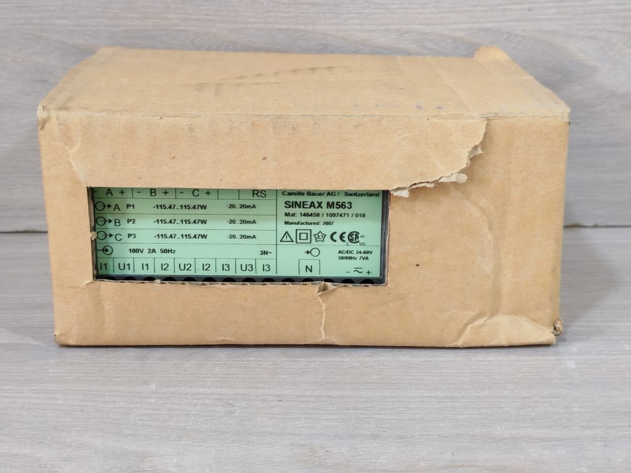 Camille Bauer M563 CAMILLE BAUER SINEAX M563 146458 / 1097471 /018 PROGRAMMABLE MULTI TRANSDUCER 2
