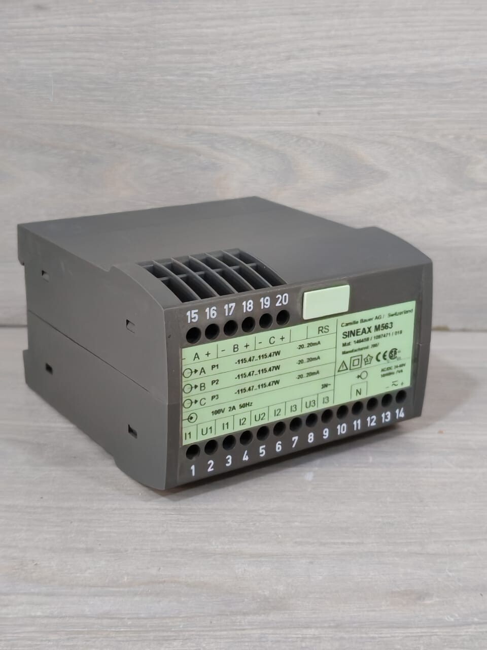 Camille Bauer M563 CAMILLE BAUER SINEAX M563 146458 / 1097471 /018 PROGRAMMABLE MULTI TRANSDUCER 6