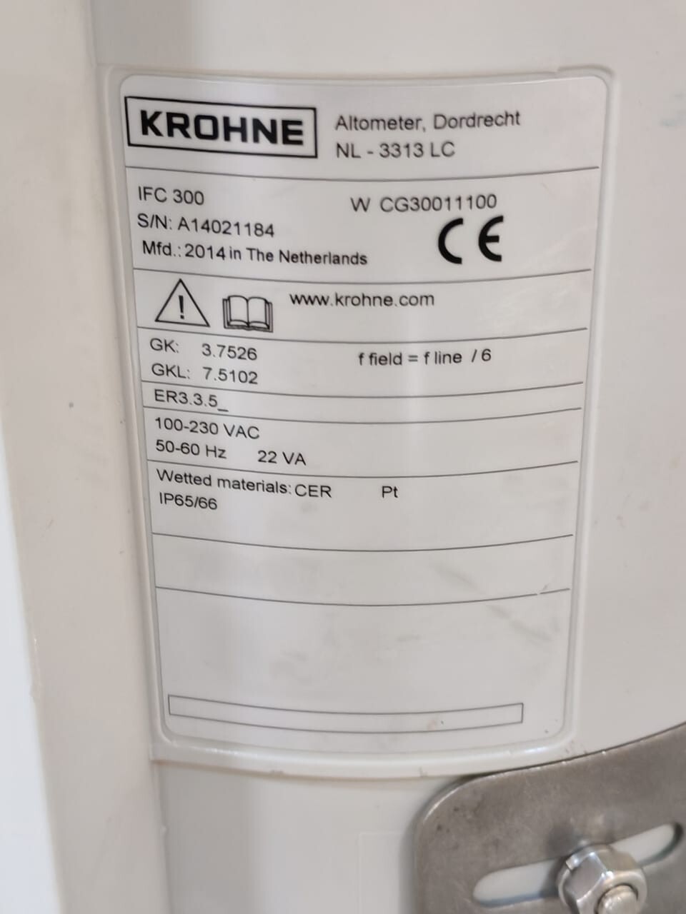 Krohne IFC-300 Krohne IFC 300 Electromagnetic Flow Converter WCG30011100 2