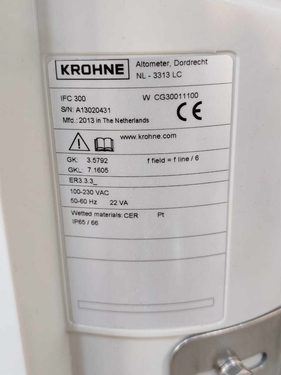 Krohne IFC-300 Krohne IFC 300 Electromagnetic Flow Converter WCG30011100 2