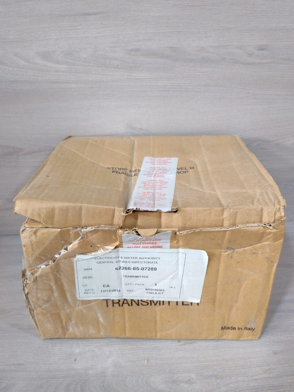 ABB MD-11 ABB 266HSHMKBA7 VALSB6M5 PRESSURE TRANSMITTER 2600T SERIES HW.REV 1.0.3 MD:11.16 8