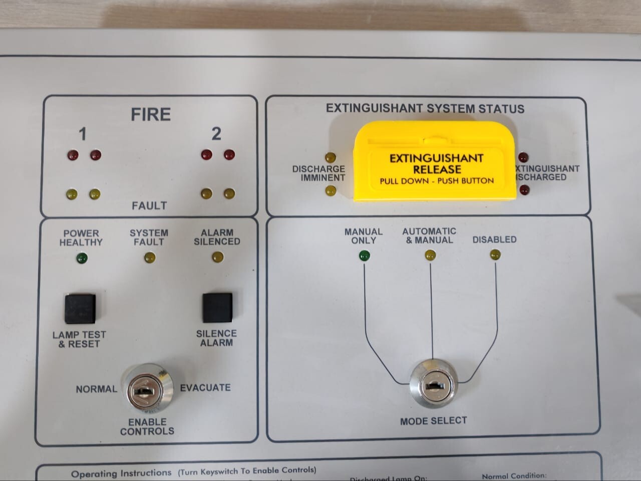 Kentec E9502101 Kentec K2.01 Extinguishant Control Panel P/n: E9502101 5