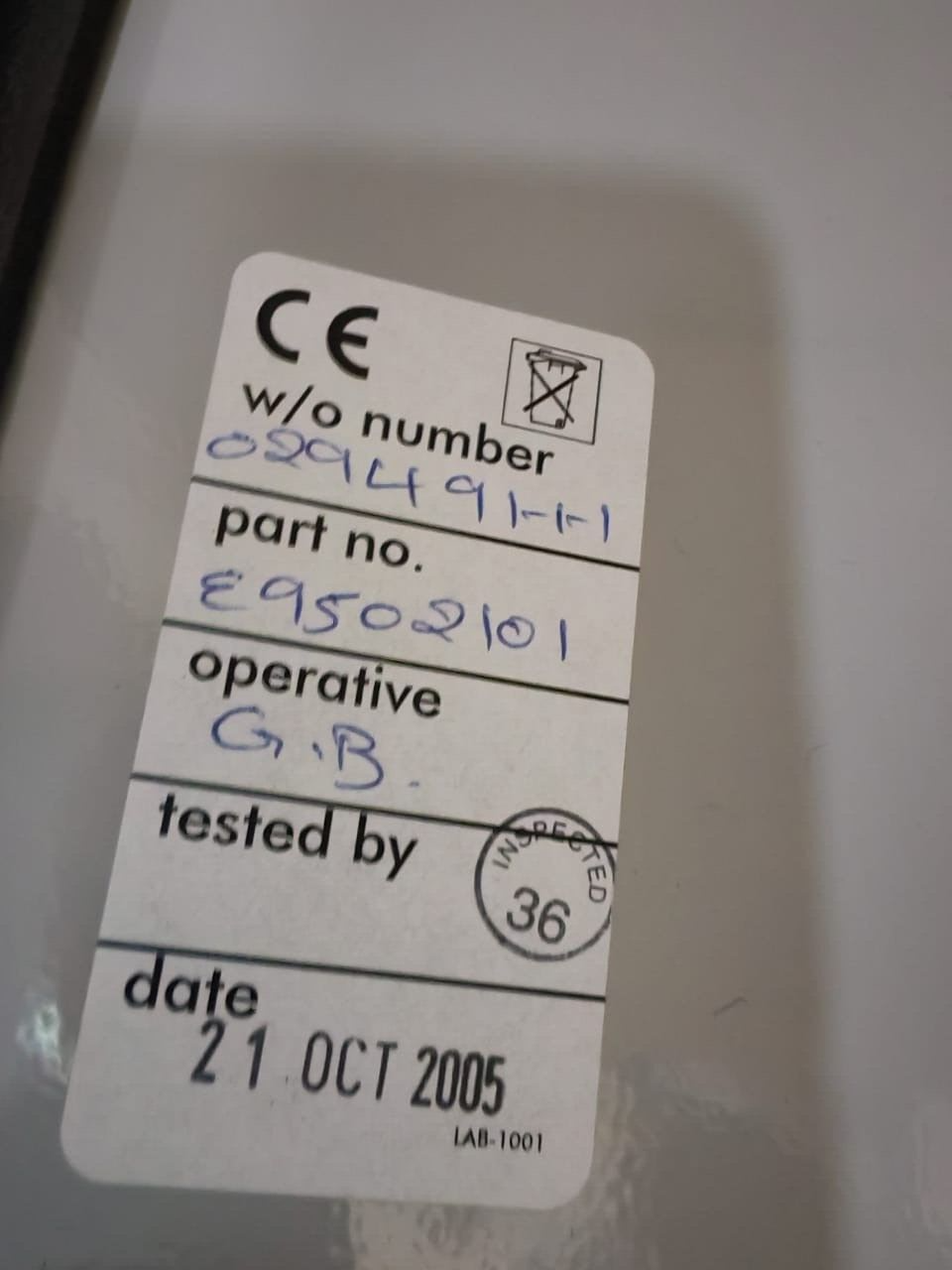 Kentec E9502101 Kentec K2.01 Extinguishant Control Panel P/n: E9502101 9