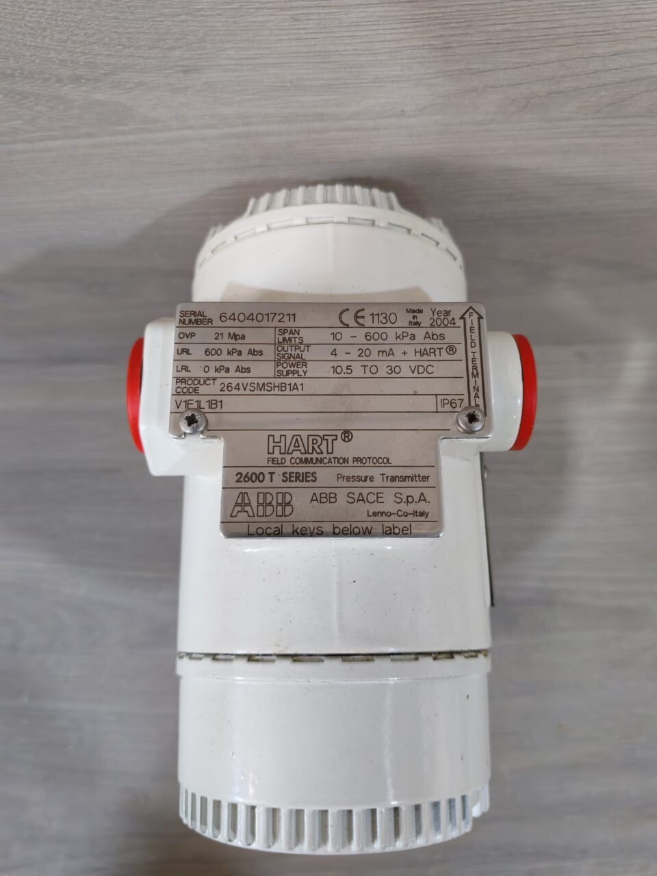 ABB 264VSMSHB1A1 ABB 264VSMSHB1A1 PRESSURE TRANSMITTER 2600T SERIES 7