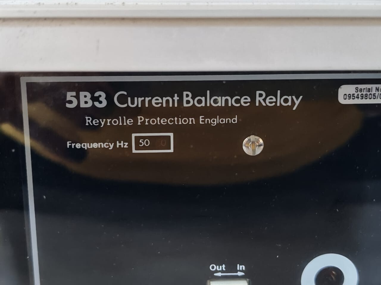 Reyrolle RELAY-095498 REYROLLE 5B3 CURRENT BALANCE RELAY / TYPE F8H RELAY 095498-05 50Hz 5