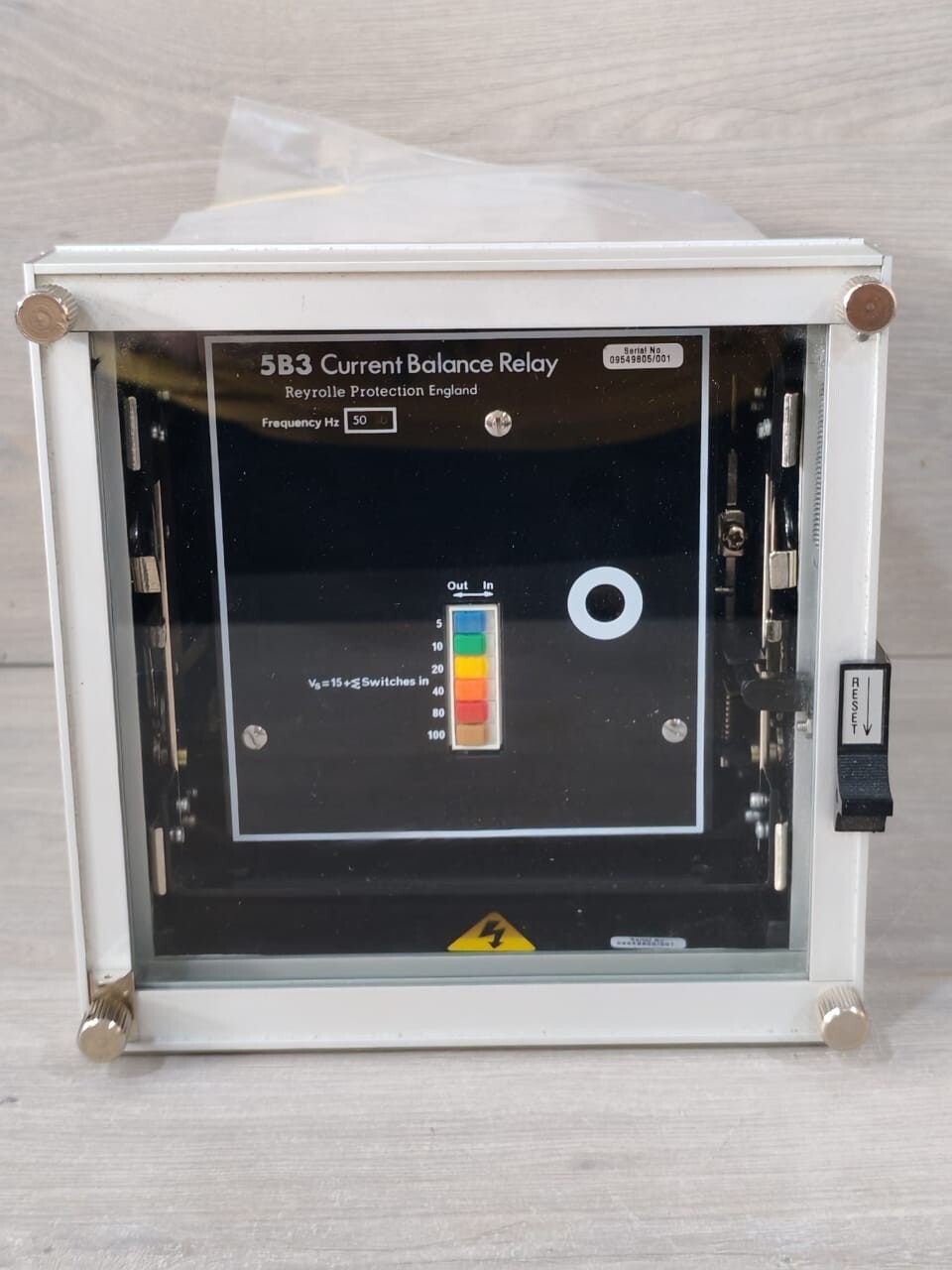 Reyrolle RELAY-095498 REYROLLE 5B3 CURRENT BALANCE RELAY / TYPE F8H RELAY 095498-05 50Hz 8