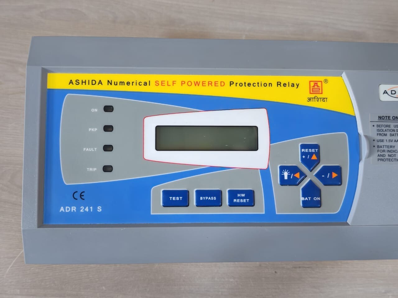 ASHIDA AM-411-06-01-27-01-00-02 ASHIDA ADR241S-AM-411-06-01-27-01-00-02 NUMERICAL SELF POWERED PROTECTION RELAY 5
