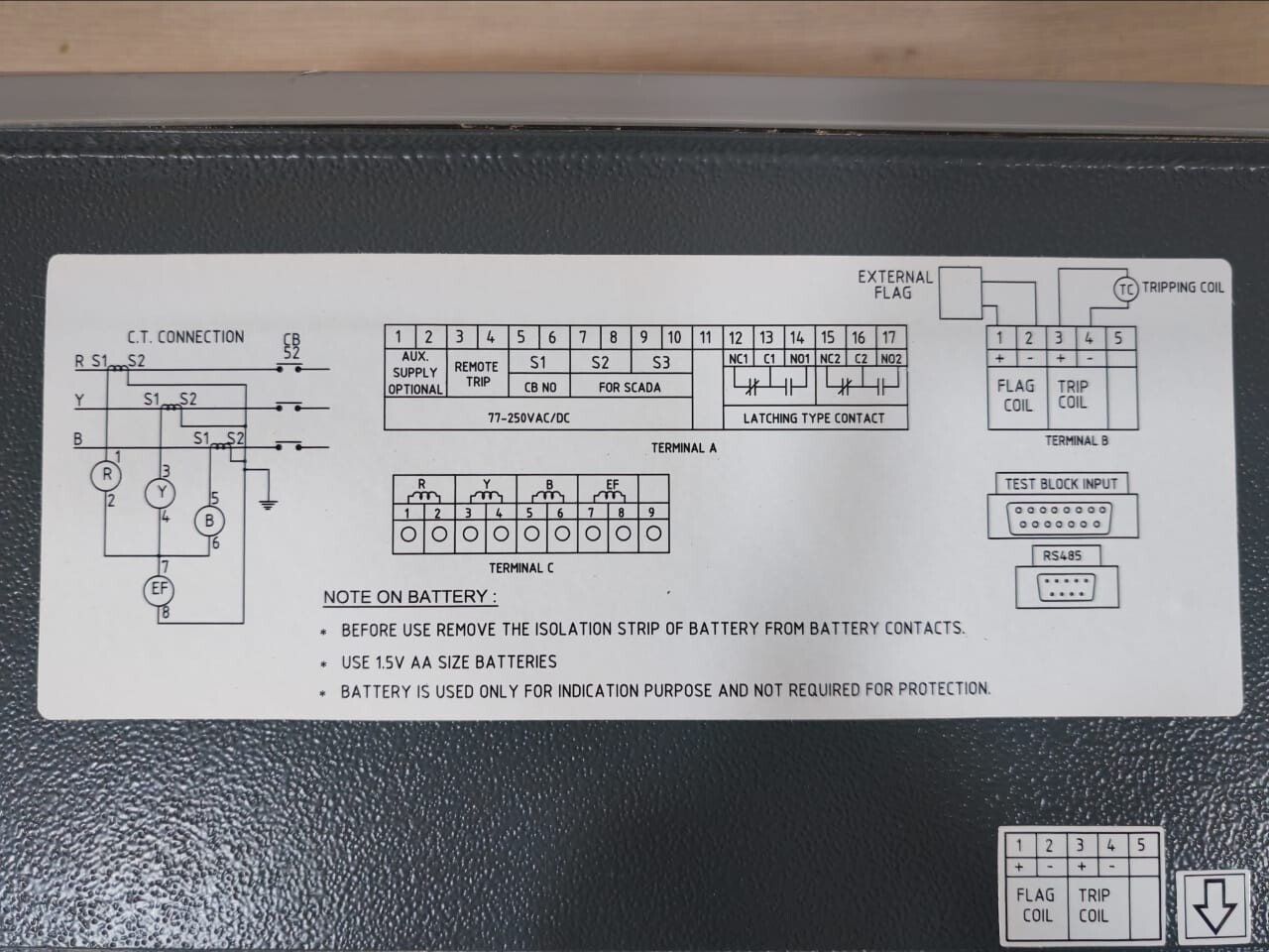 ASHIDA AM-411-06-01-27-01-00-02 ASHIDA ADR241S-AM-411-06-01-27-01-00-02 NUMERICAL SELF POWERED PROTECTION RELAY 9