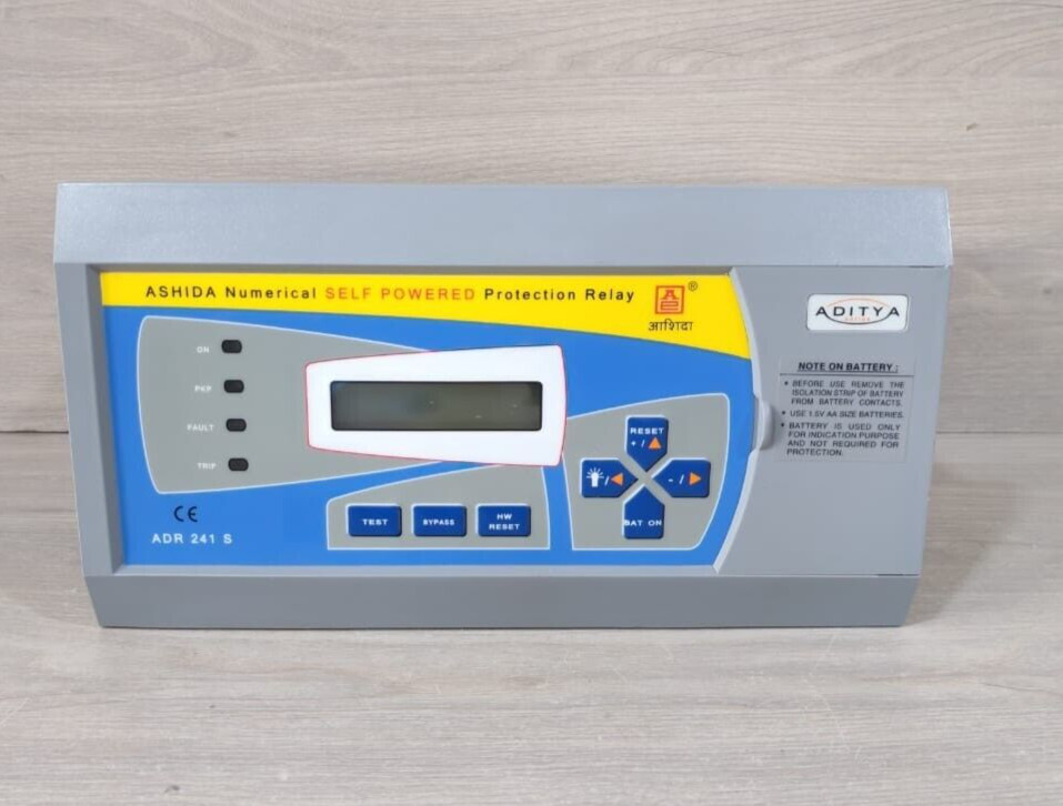 ASHIDA ADR241S-AM-411-06-01-27-01-00-02 NUMERICAL SELF POWERED PROTECTION RELAY