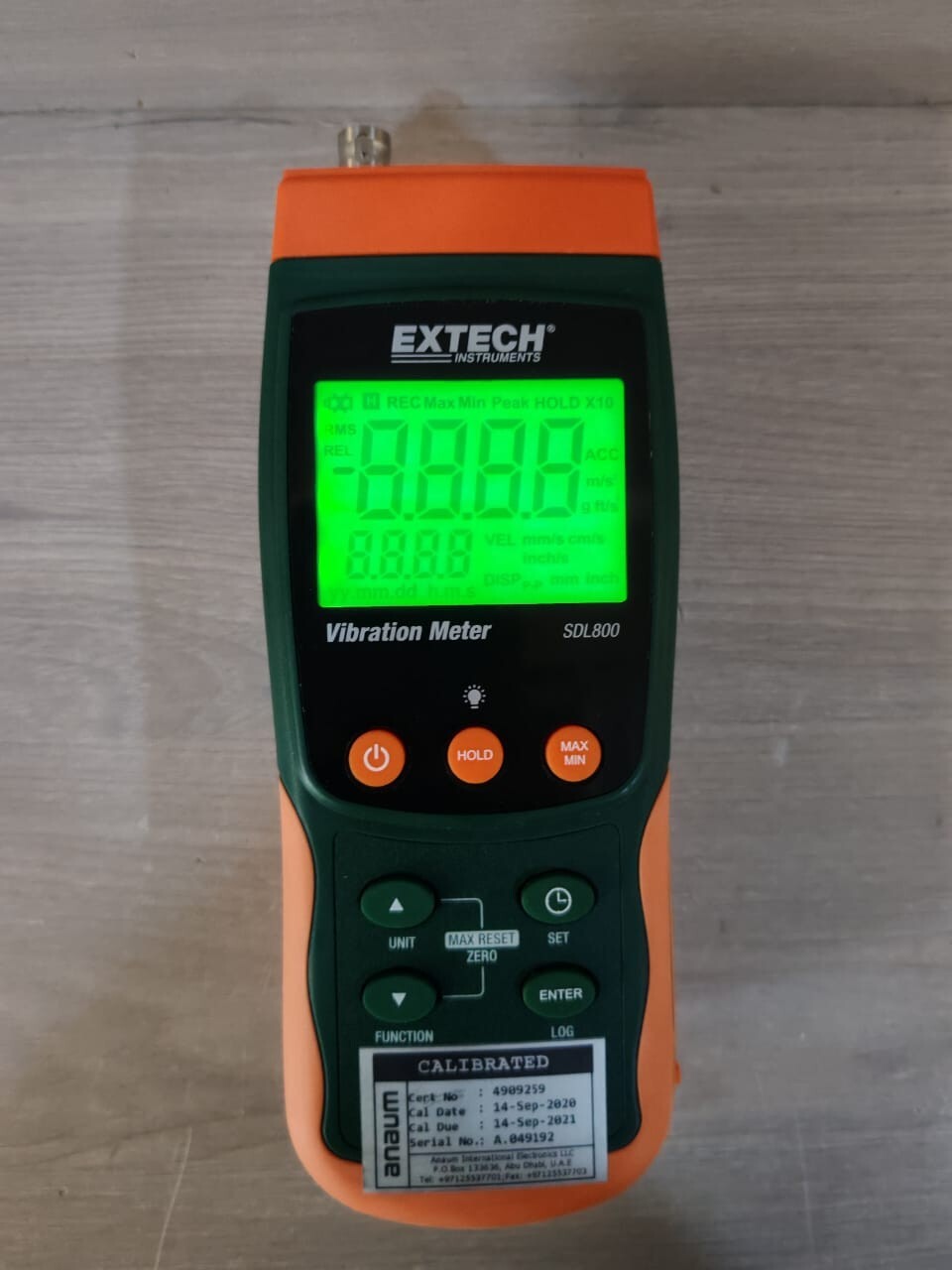 EXTECH INSTRUMENTS SDL800 EXTECH INSTRUMENTS SDL800 VIBRATION METER & DATALOGGER 3