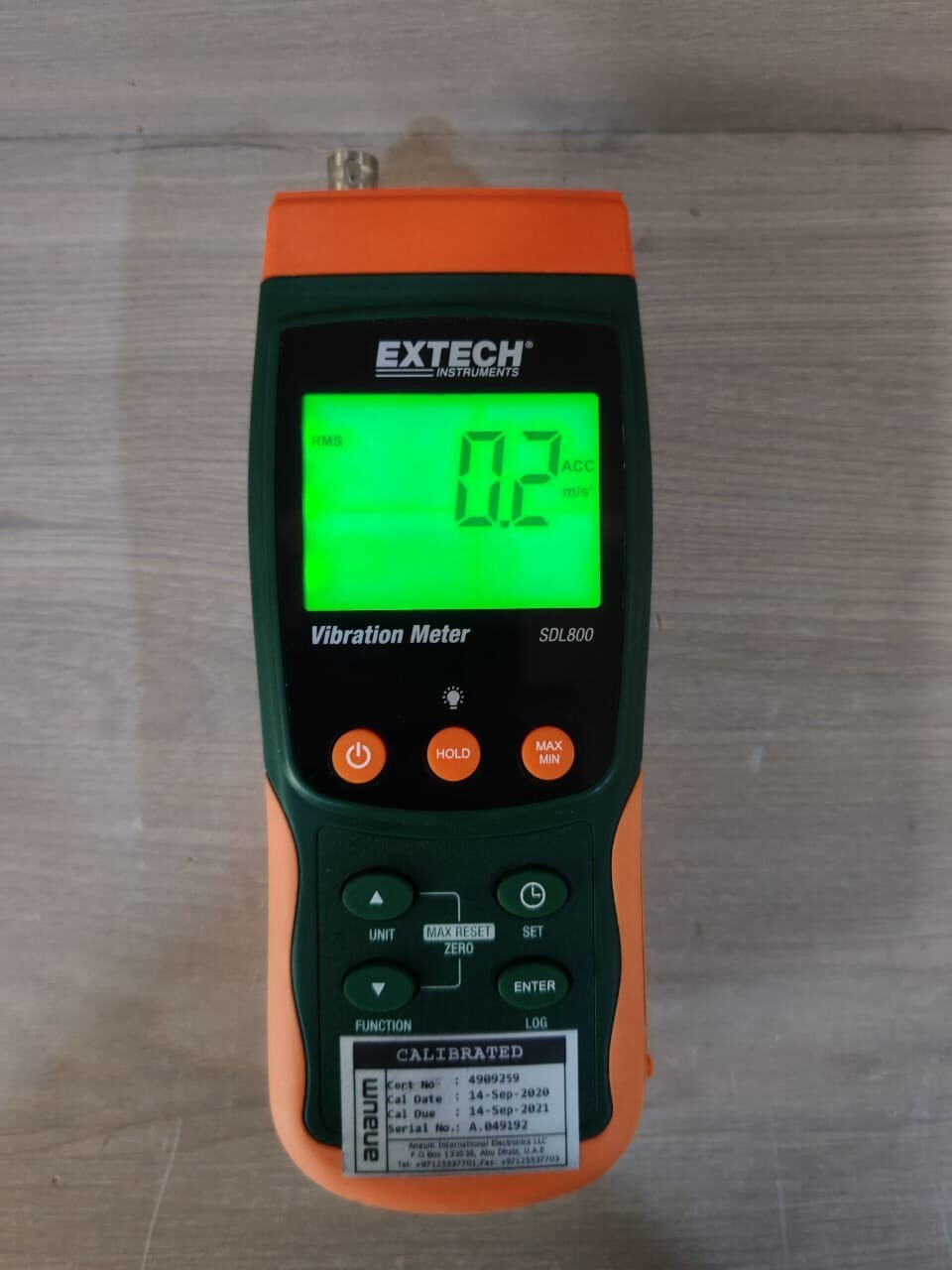 EXTECH INSTRUMENTS SDL800 EXTECH INSTRUMENTS SDL800 VIBRATION METER & DATALOGGER 4