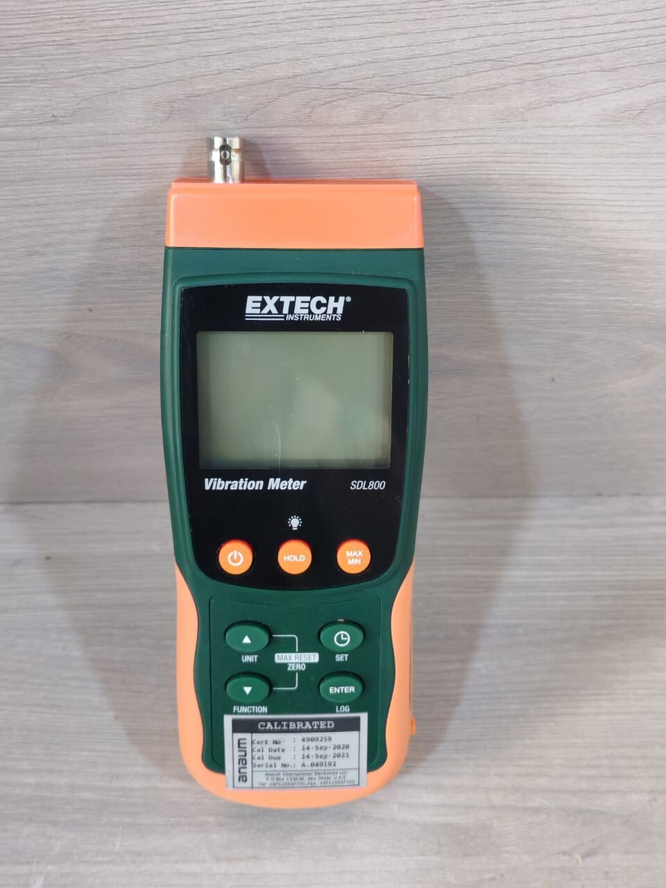 EXTECH INSTRUMENTS SDL800 EXTECH INSTRUMENTS SDL800 VIBRATION METER & DATALOGGER 6