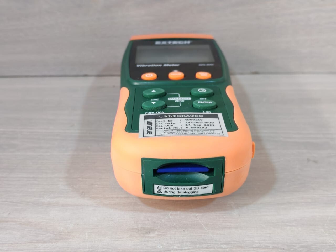 EXTECH INSTRUMENTS SDL800 EXTECH INSTRUMENTS SDL800 VIBRATION METER & DATALOGGER 10