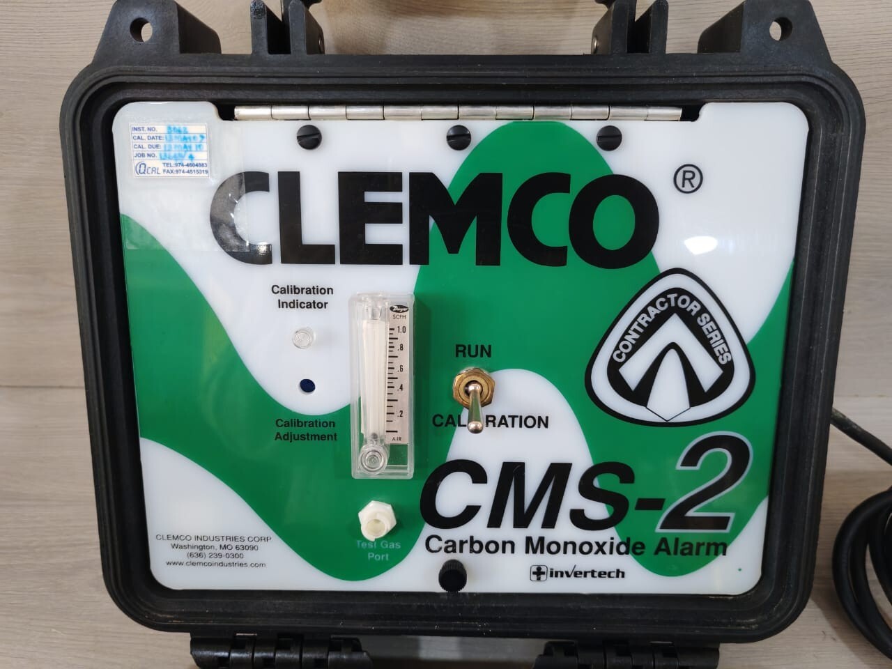CLEMCO CMS-2 CLEMCO CMS-2 CARBON MONOXIDE ALARM 4