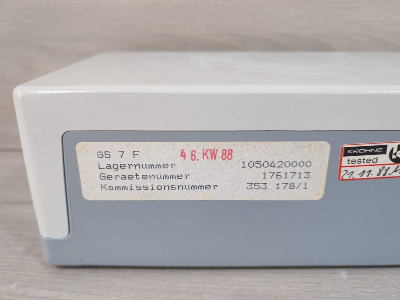 KROHNE 1050420000 KROHNE ALTOMETER GS7 F2 1050420000 9