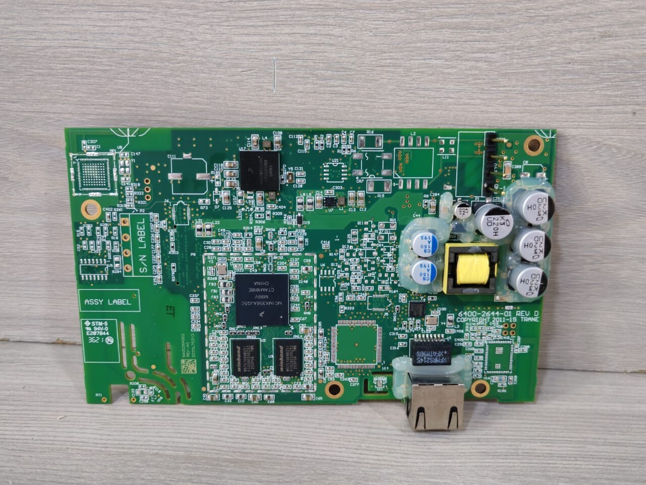 6400-2644-01 REV D MOTHER BOARD FOR TRANE X13760335-01 TD7 DISPLAY