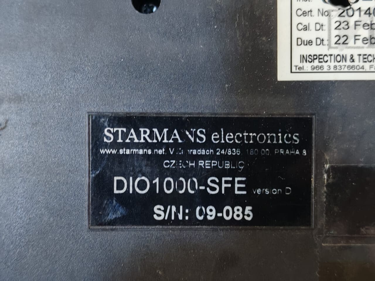 STARMANS DIO 1000/DIO 100-SFE VER.D STARMANS DIO 1000/DIO 100-SFE VER.D PORTABLE ULTRASONIC FLAW DETECTOR 8