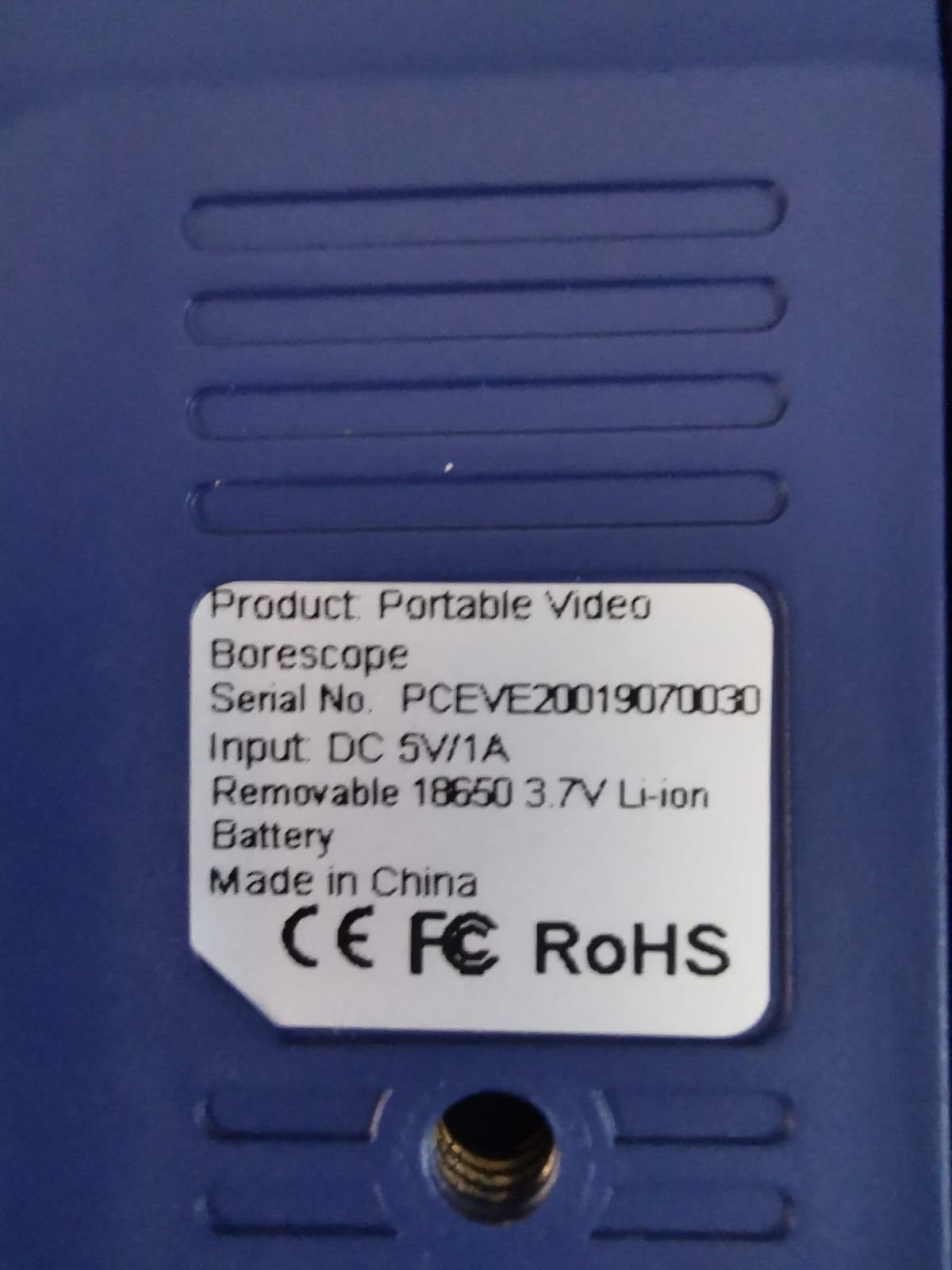 PCE PCE-VE 200 PCE-VE 200 BORESCOPE PORTABLE VIDEO PCE 6