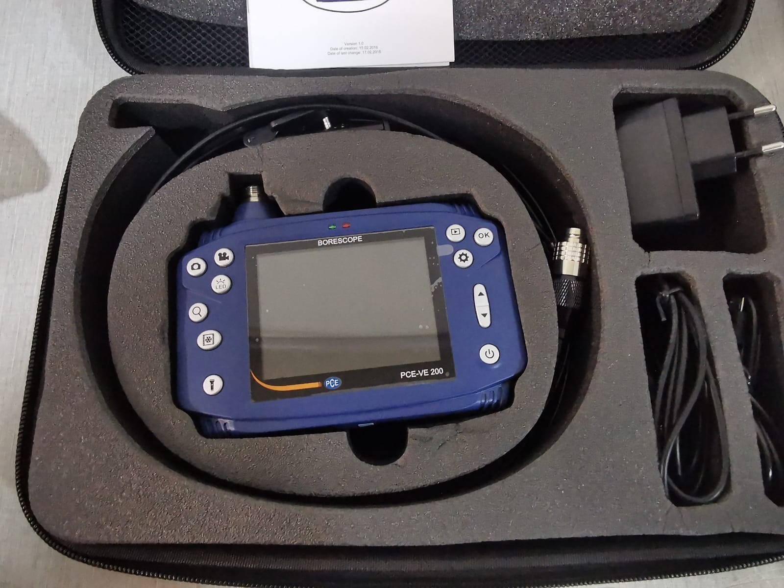 E-VE 200 BORESCOPE PORTABLE VIDEO PCE