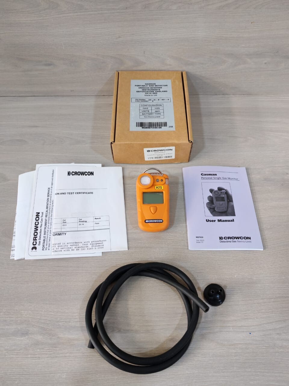 CROWCON GS-AI-B-001 G GASMAN PORTABLE GAS DETECTOR 0-100 PPM H2S EN
