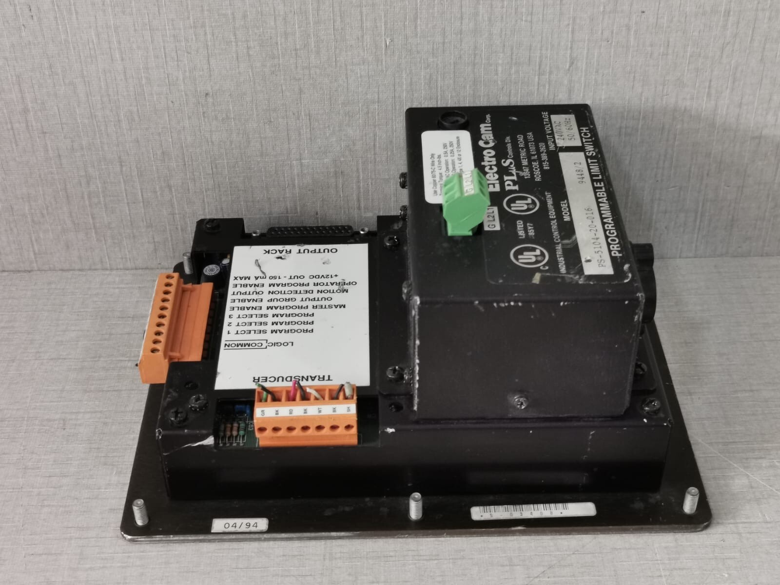 Electro Cam PS-5104-20-016 Electro Cam PLUS 5000 Series PS-5104-20-016 Programmable Limit Switch 6