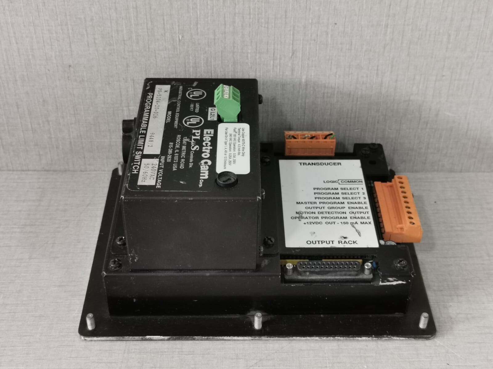 Electro Cam PS-5104-20-016 Electro Cam PLUS 5000 Series PS-5104-20-016 Programmable Limit Switch 7