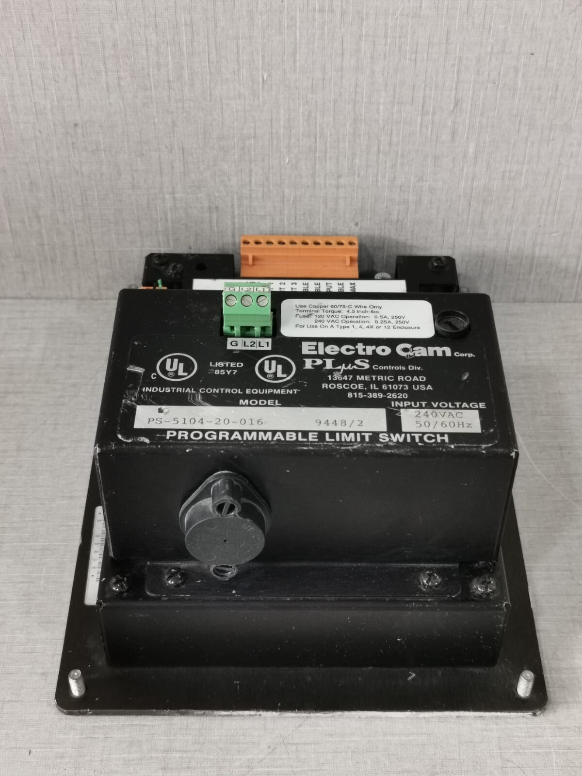 Electro Cam PS-5104-20-016 Electro Cam PLUS 5000 Series PS-5104-20-016 Programmable Limit Switch 8