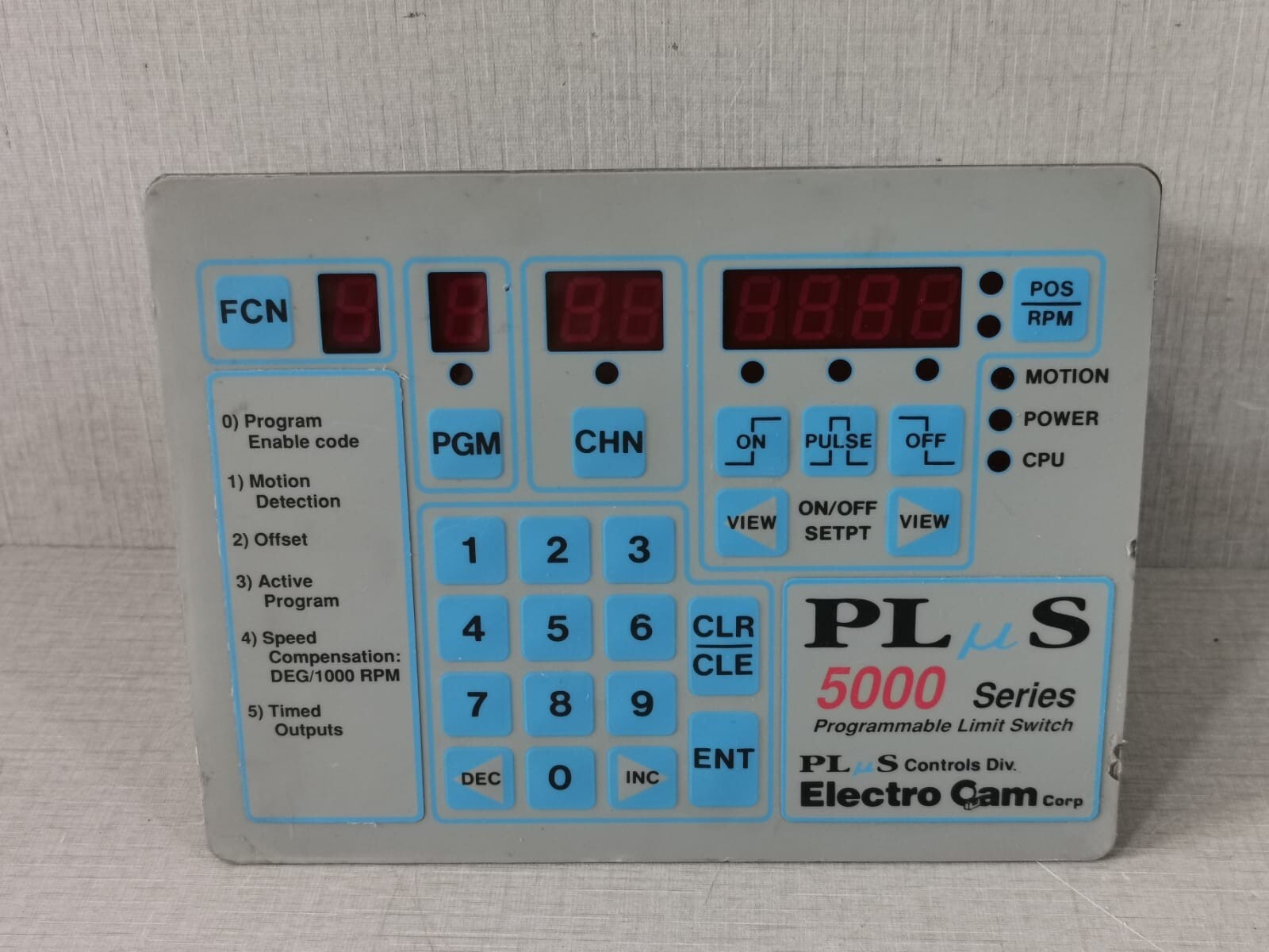 Electro Cam PLUS 5000 Series PS-5104-20-016 Programmable Limit Switch