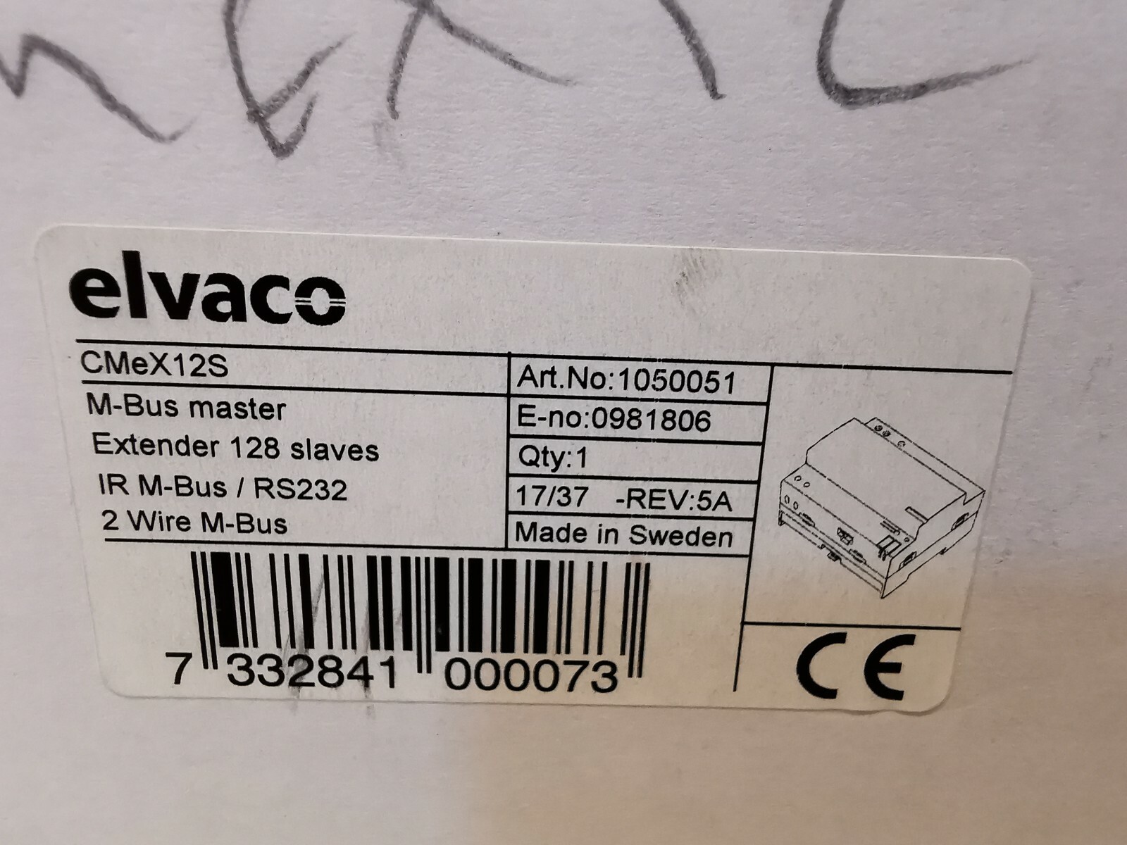 ELVACO CMEX12S ELVACO CMeX12S 128 M-Bus Extender 5
