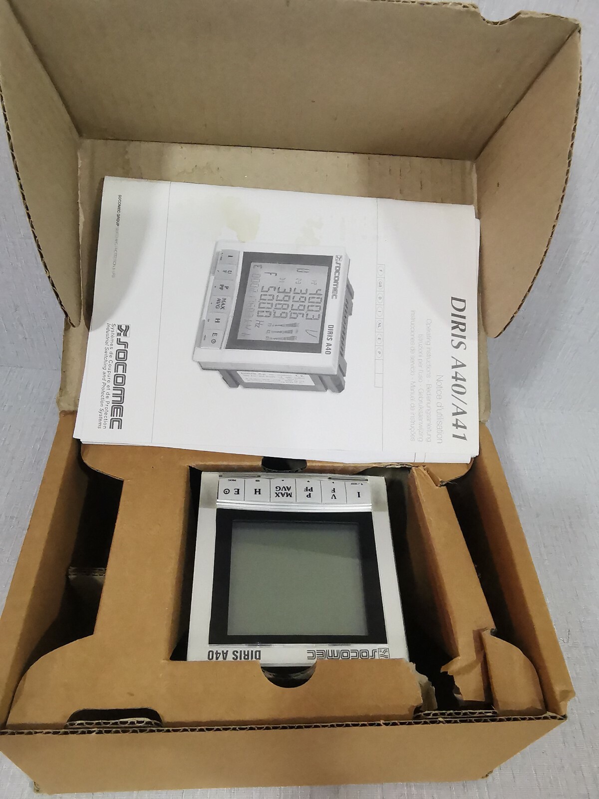SOCOMEC DIRIS A40 48250A40 MULTI FUNCTION METER