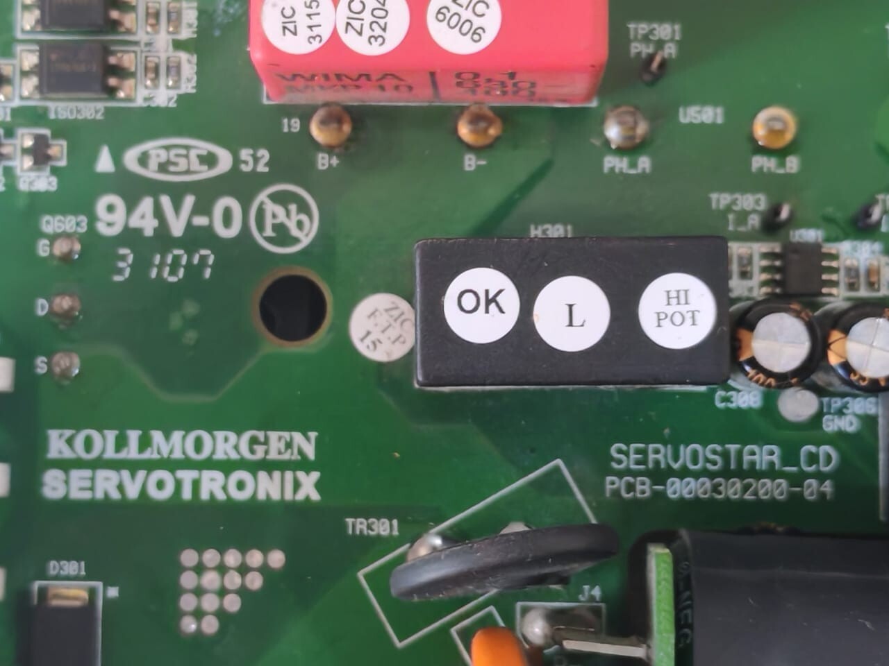 Kollmorgen PCB-00501000-20 WITH PCB-00030200-04 KOLLMORGEN SERVOTRONIX PCB-00501000-20 WITH PCB-00030200-04 PCB BOARD 6