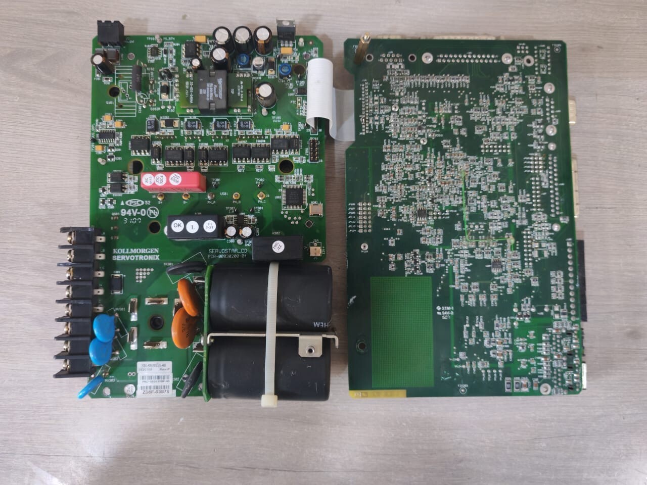 KOLLMORGEN SERVOTRONIX PCB-00501000-20 WITH PCB-00030200-04 PCB BOARD