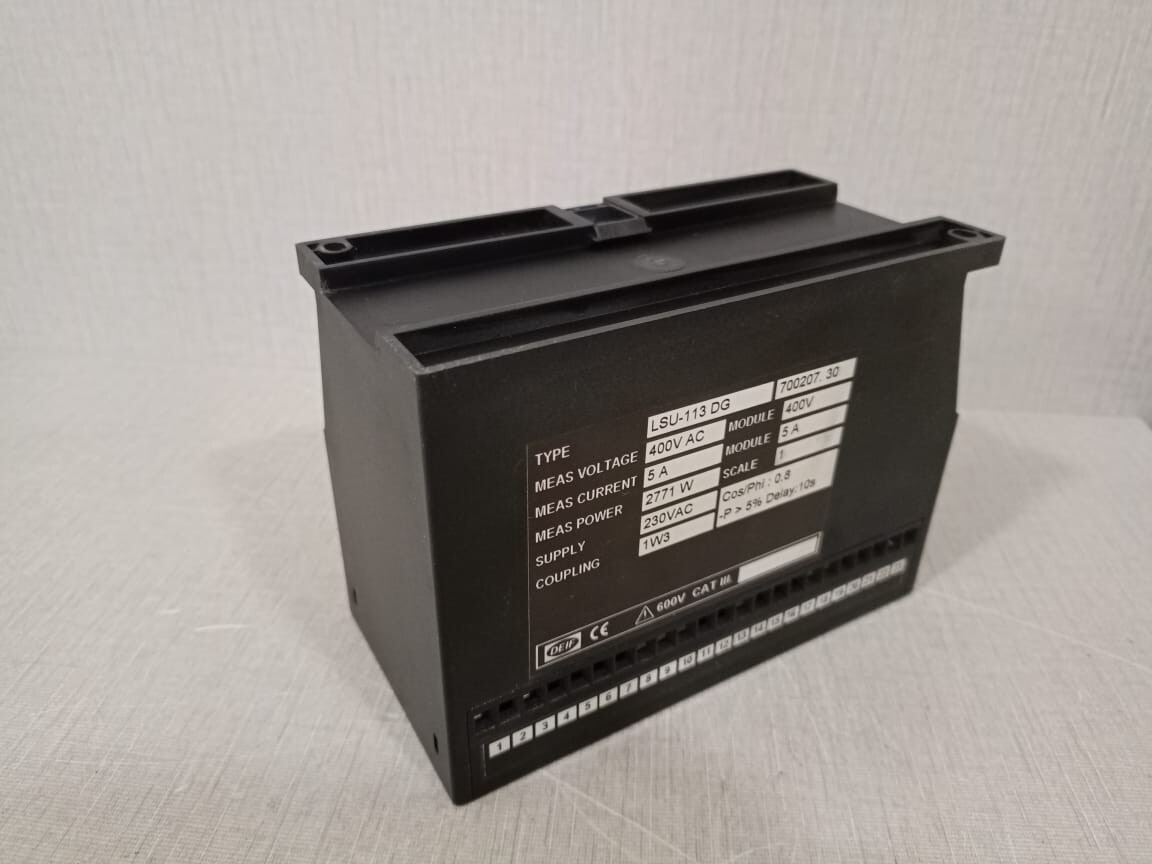 DEIF 700207.30 DEIF LSU-113DG LOAD SHARING UNIT 700207.30 400VAC 5A 2771W 3