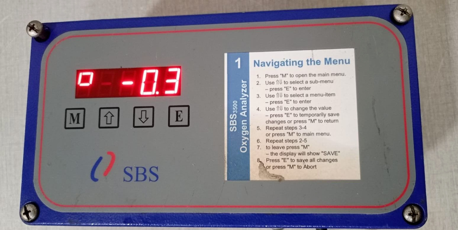 SBS 3500-IG-ETECH Oxygen Analyzer