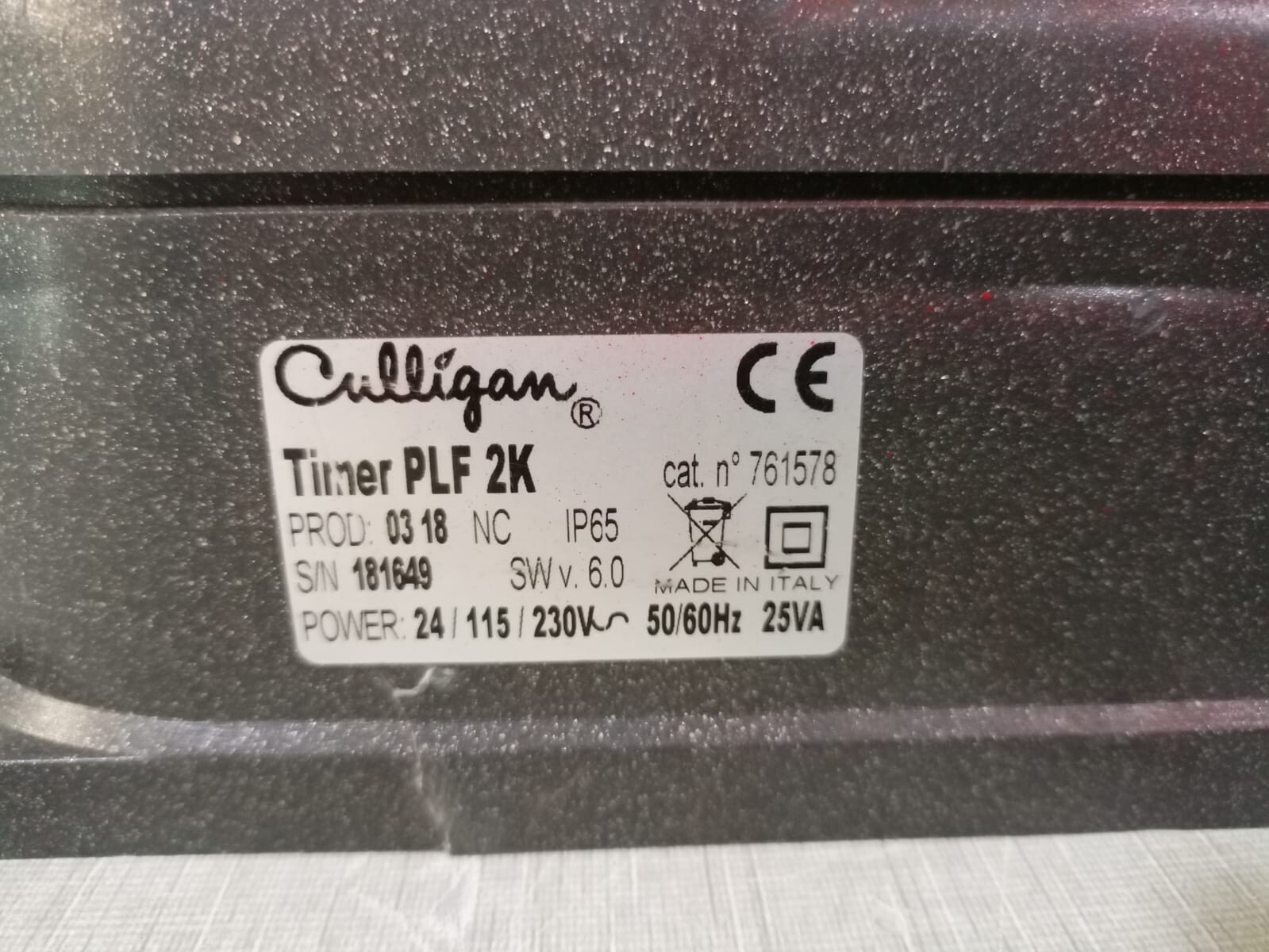 Culligan Timer PLF 2K Culligan Timer PLF 2K Programmable Logic Function 24/115/230V 50/60Hz 4