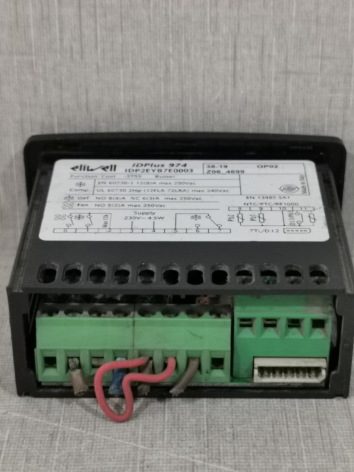 ELIWELL IDP2EYB7E0003 ELIWELL IDPlus 974 IDP2EYB7E0003 ELECTRONIC CONTROLLER 250V 6