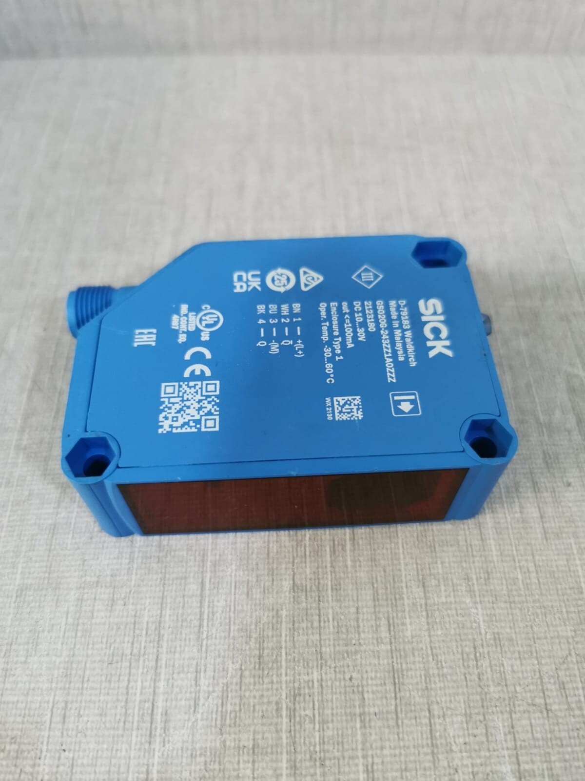 SICK GS020G-243ZZ1A0ZZZ SICK D-79183 Waldkirch Photoelectric Sensor GS020G-243ZZ1A0ZZZ 6