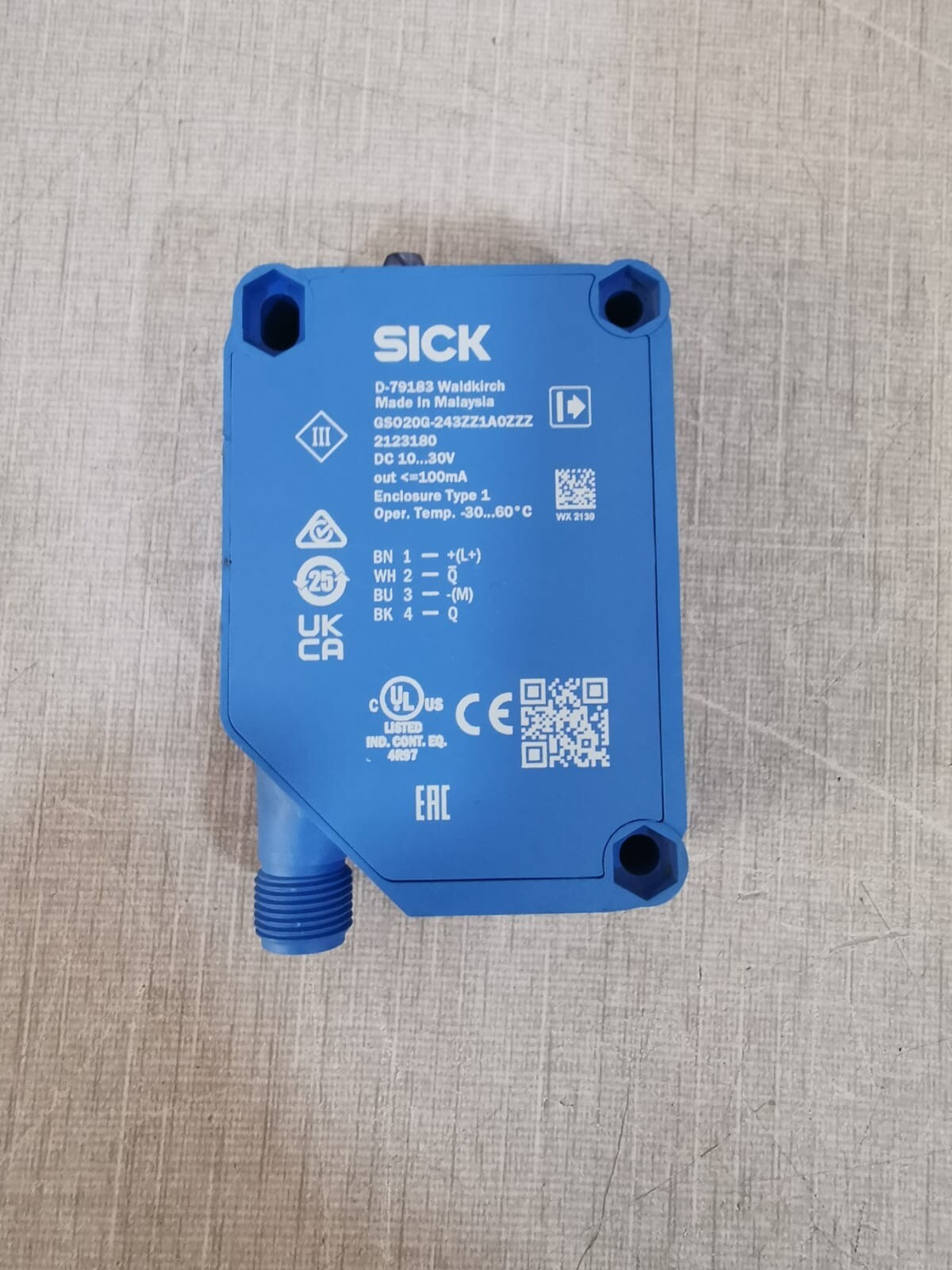 SICK D-79183 Waldkirch Photoelectric Sensor GS020G-243ZZ1A0ZZZ