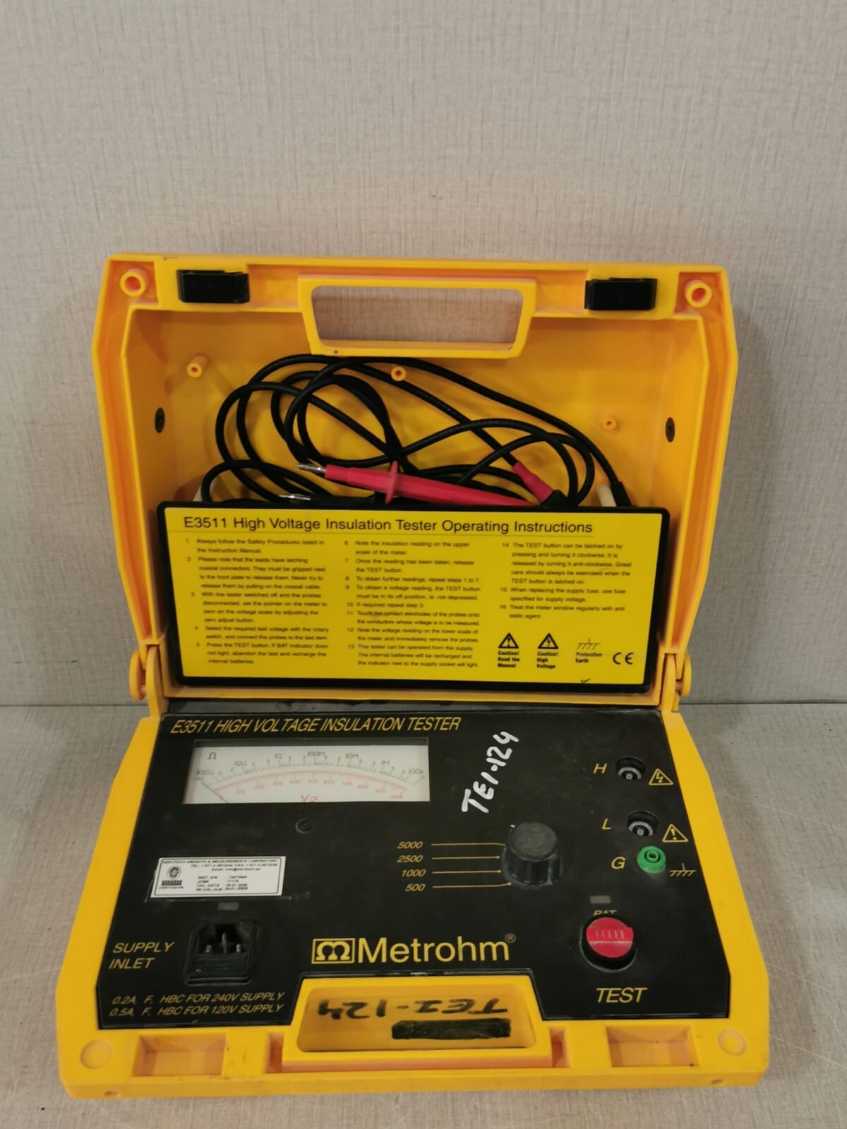 METROHM E3511 METROHM E3511 HIGH VOLTAGE INSULATION TESTER 2