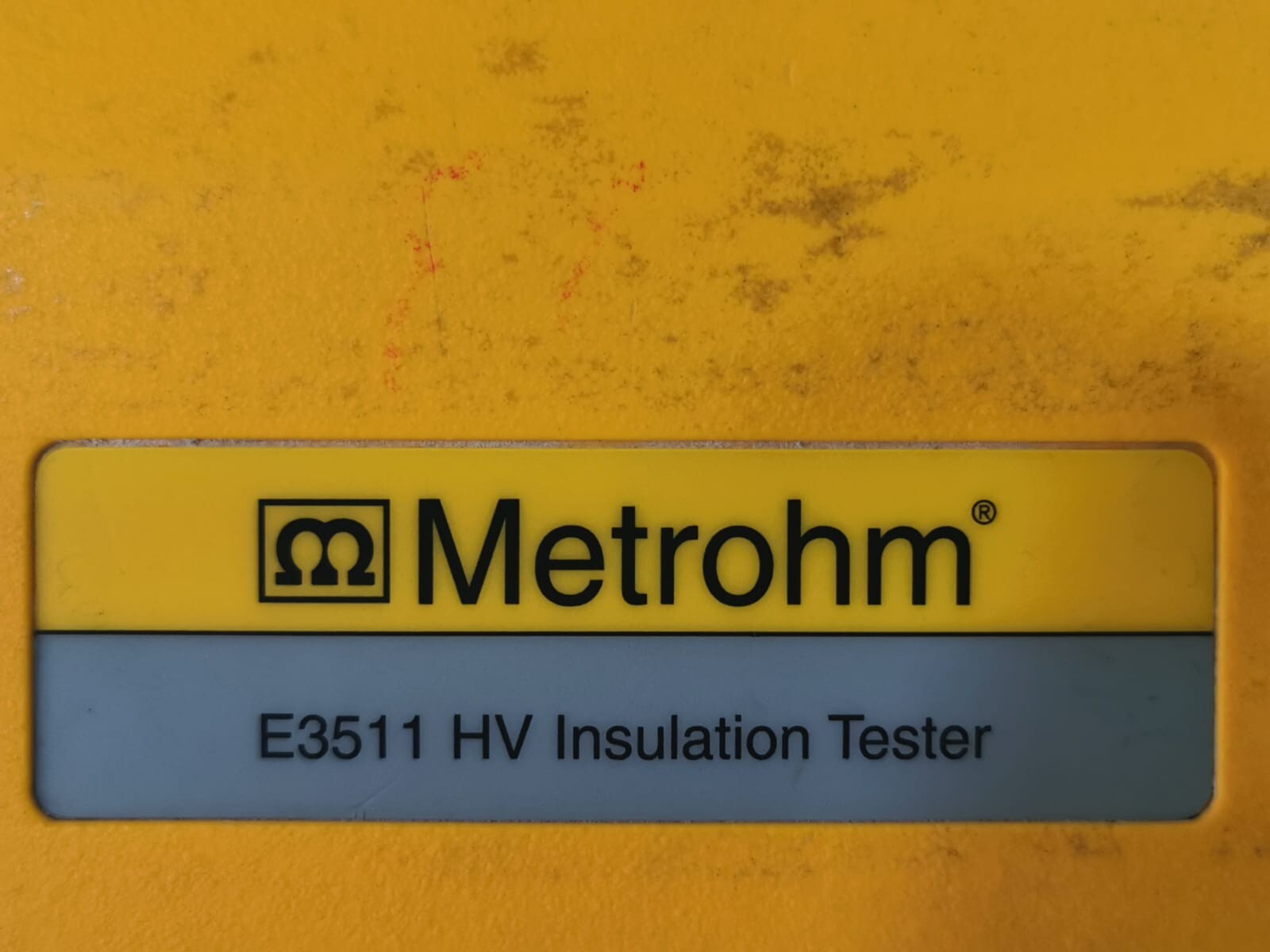 METROHM E3511 METROHM E3511 HIGH VOLTAGE INSULATION TESTER 5