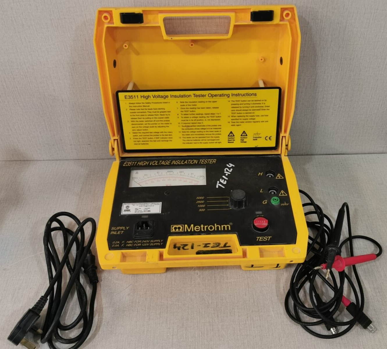 METROHM E3511 HIGH VOLTAGE INSULATION TESTER