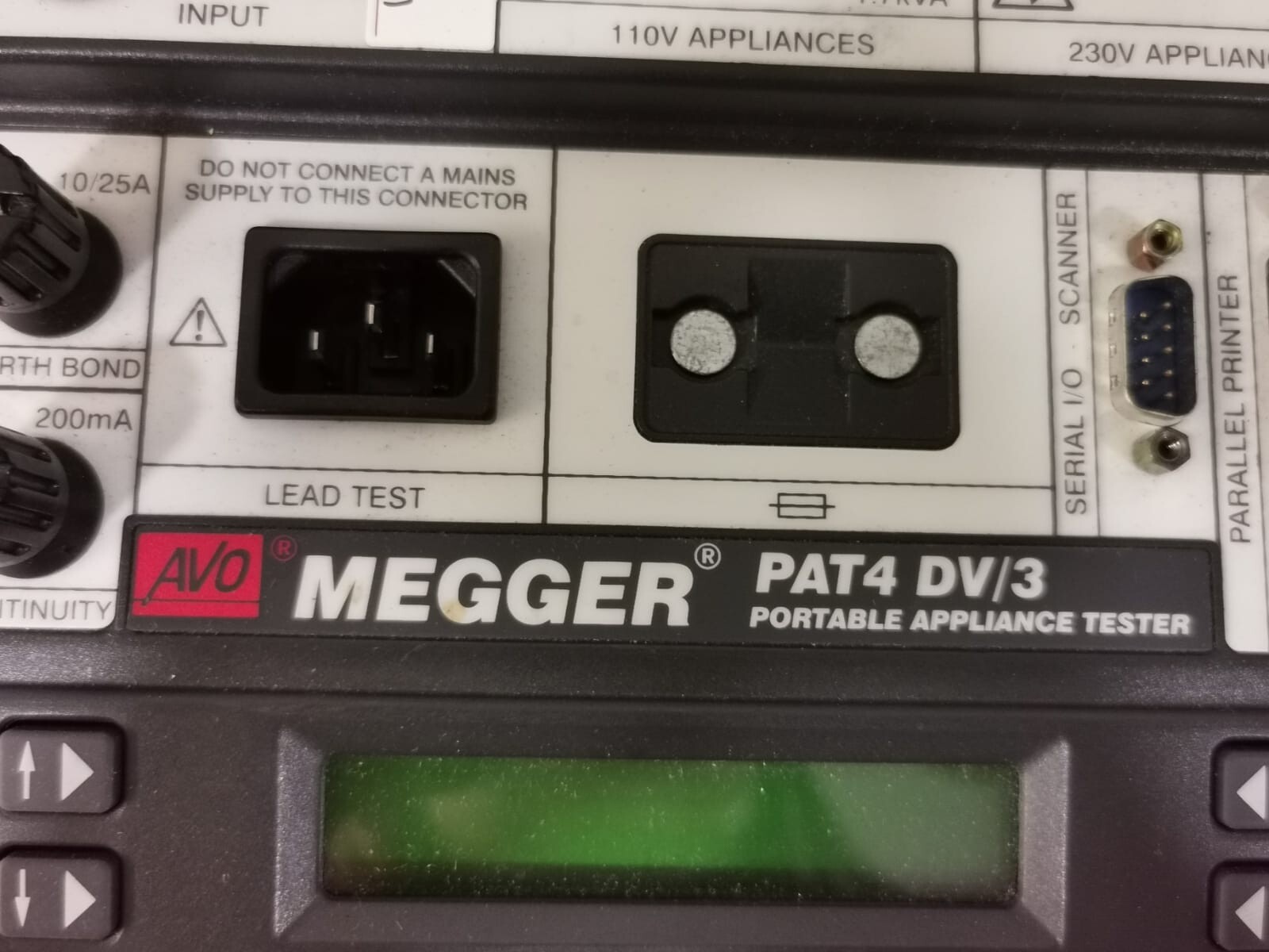 Megger PAT4 DV/3 AVO Megger PAT4 DV/3 Portable Appliance Tester 8
