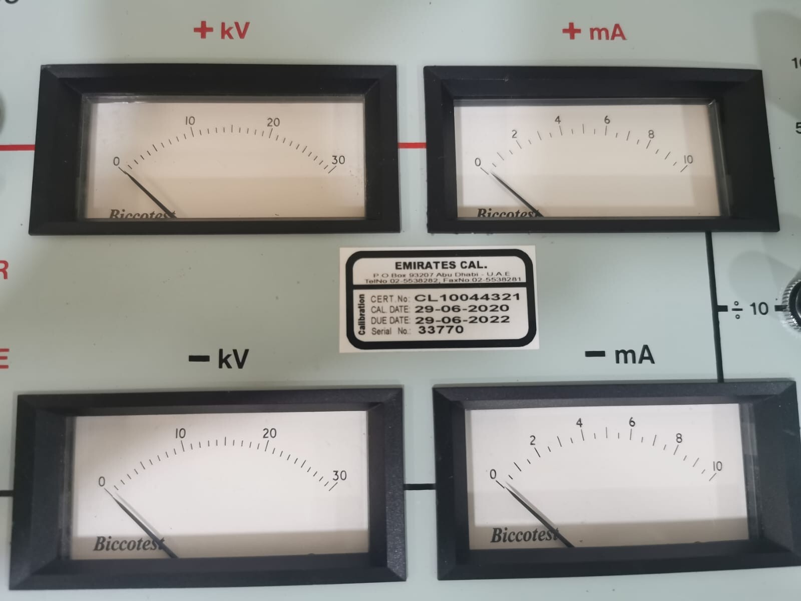 BICOOTEST T109 BICOOTEST Model T109 ± 30KV DC TEST SET 6