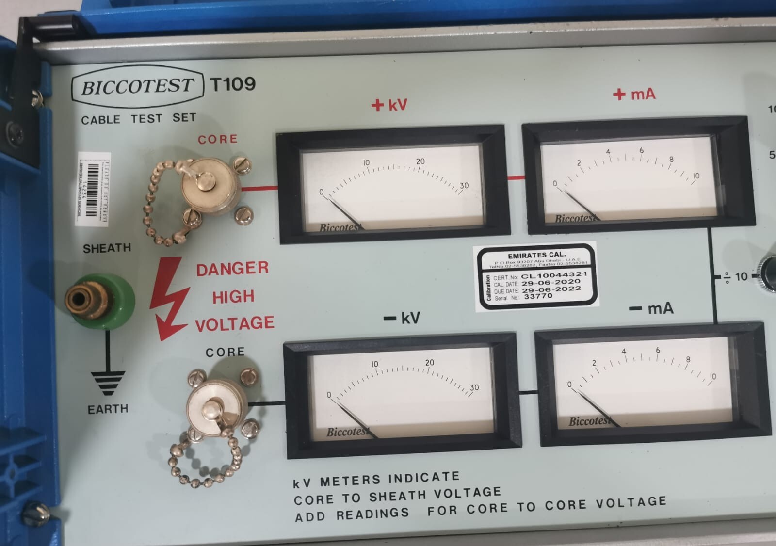 BICOOTEST T109 BICOOTEST Model T109 ± 30KV DC TEST SET 7