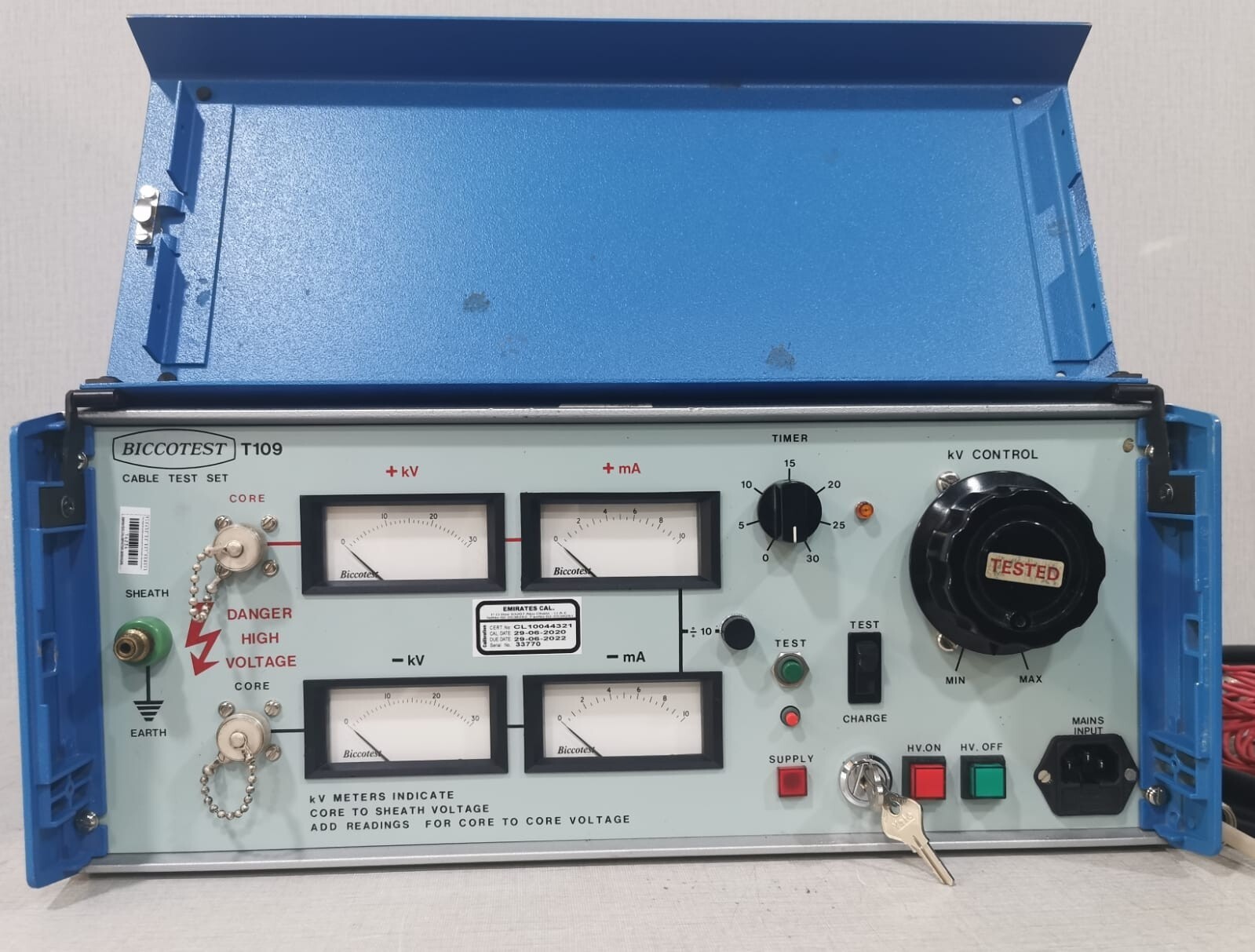 BICOOTEST T109 BICOOTEST Model T109 ± 30KV DC TEST SET 9