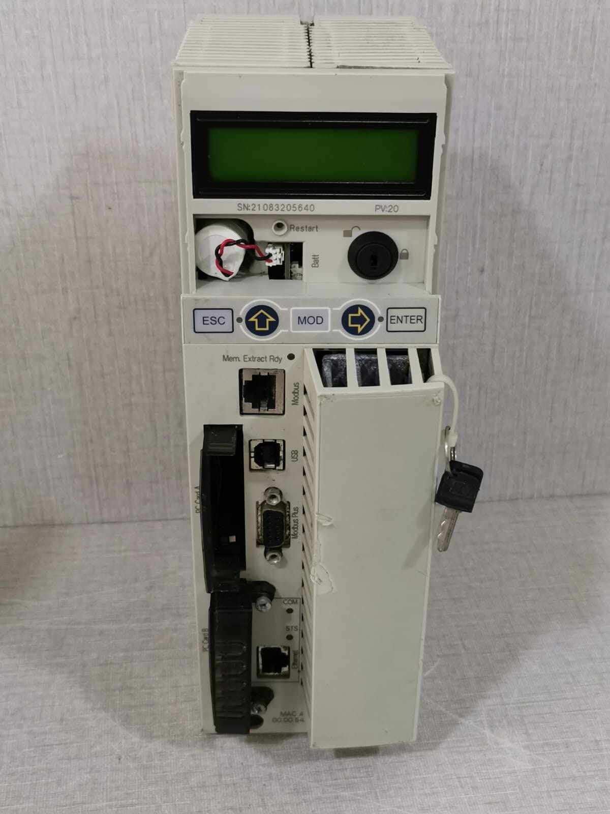 Schneider Electric 140CPU65160 Modicon Quantum - Missing Front Label Cover
